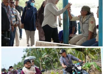 Tanjung Jabung Timur Monev Bupati dan Wakil Bupati Katakan Tiang Jembatan Sudah Keropos