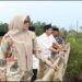 Bupati Tanjung Jabung Timur (Tanjabtim), Dillah Hikmah Sari, bersama Wakil Bupati Muslimin Tanja melakukan monitoring dan evaluasi pembangunan di dua kecamatan.